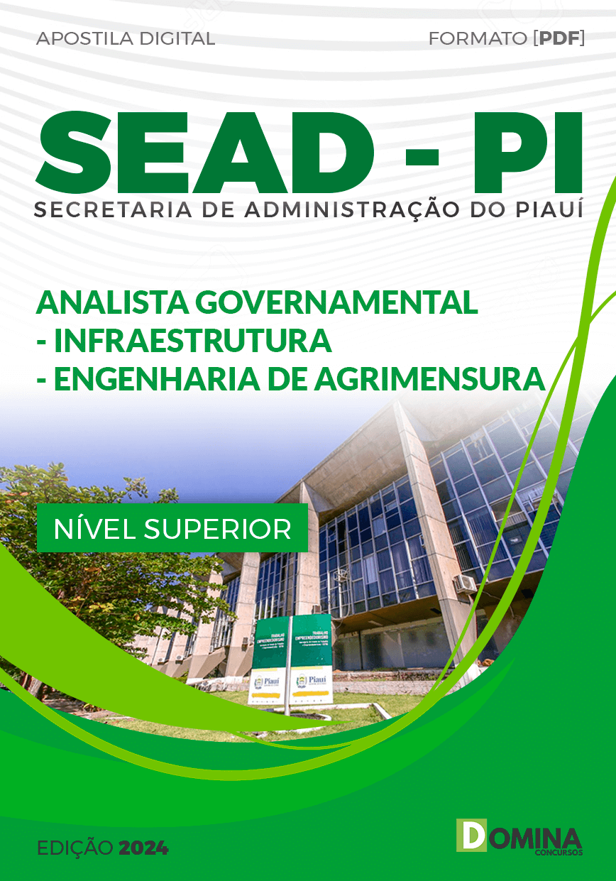 Apostila SEAD PI 2024 Analista Gov Engenharia de Agrimensura