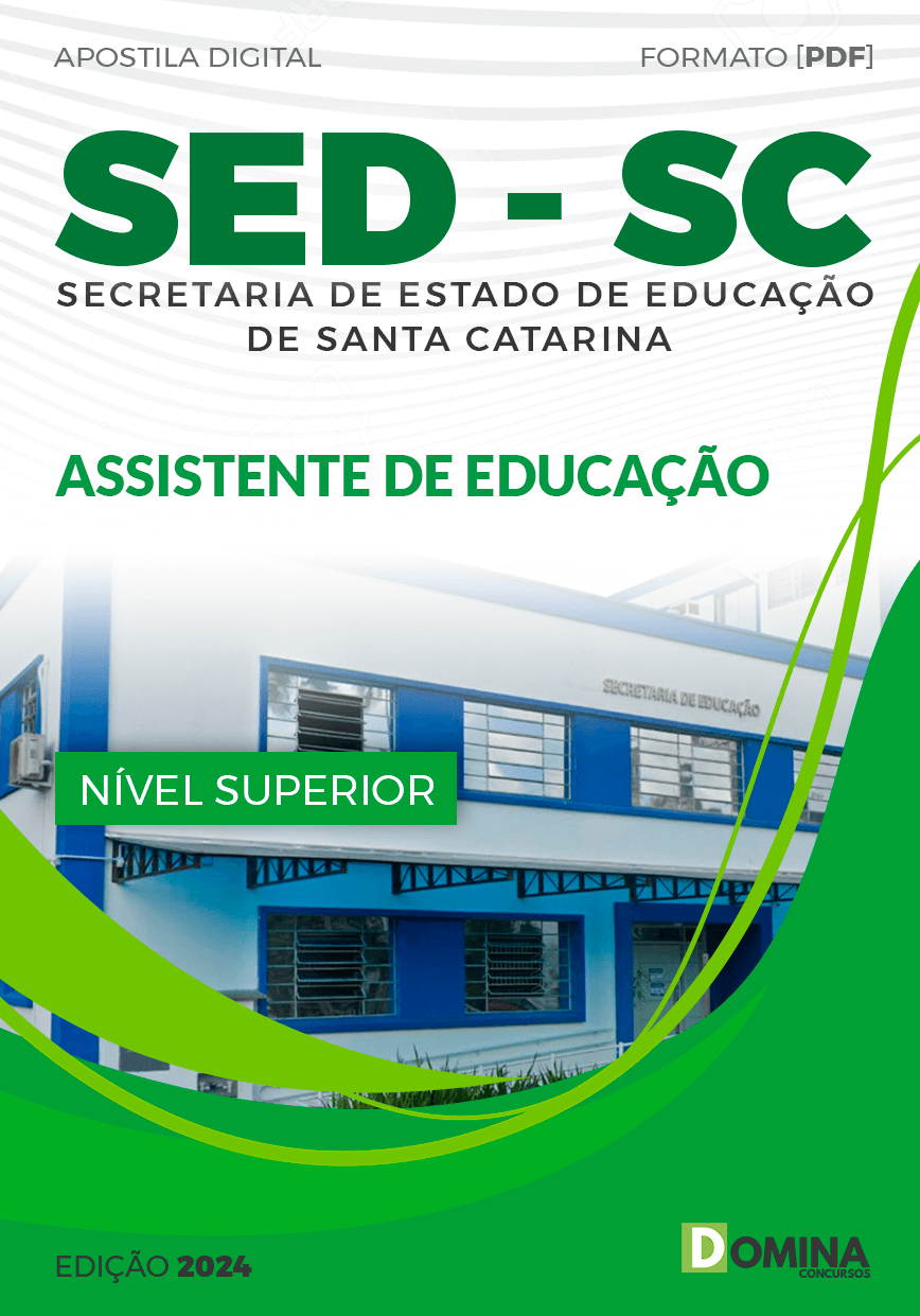 Apostila Assistente de Educação SED SC 2024