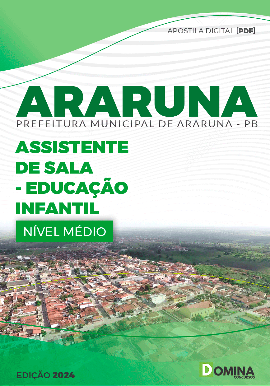Apostila Assistente de Sala Educação Infantil Araruna PB 2024