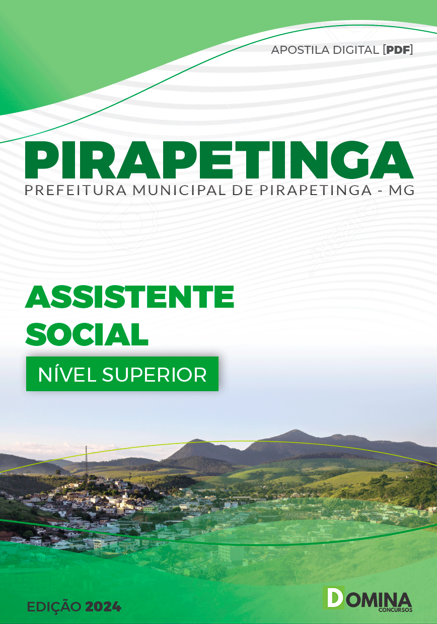 Apostila Pirapetinga MG 2024 Assistente Social