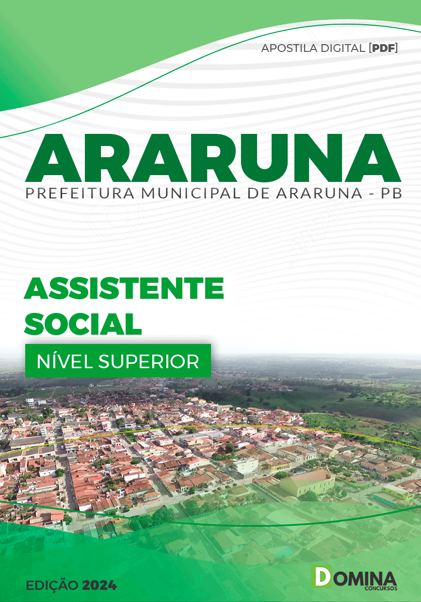Apostila Assistente Social Araruna PB 2024