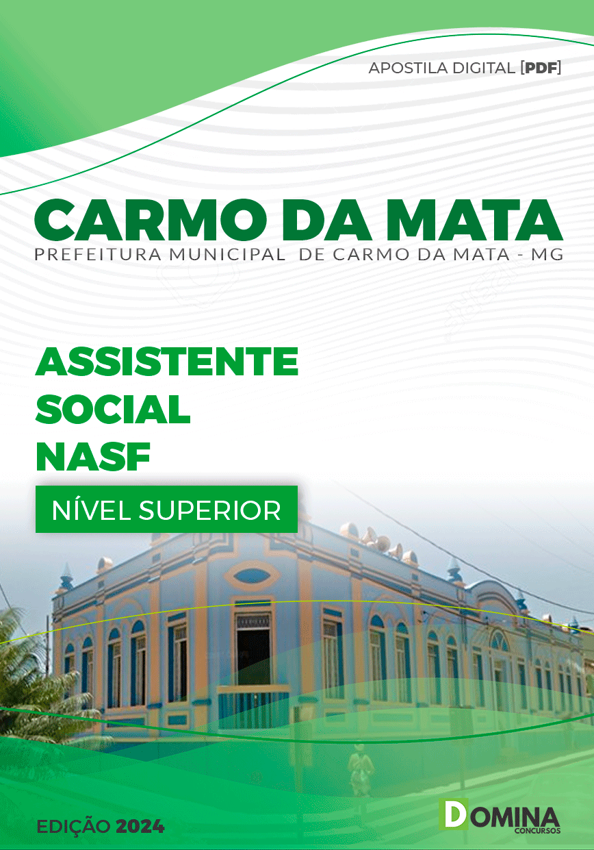 Apostila Carmo da Mata MG 2024 Assistente Social NASF