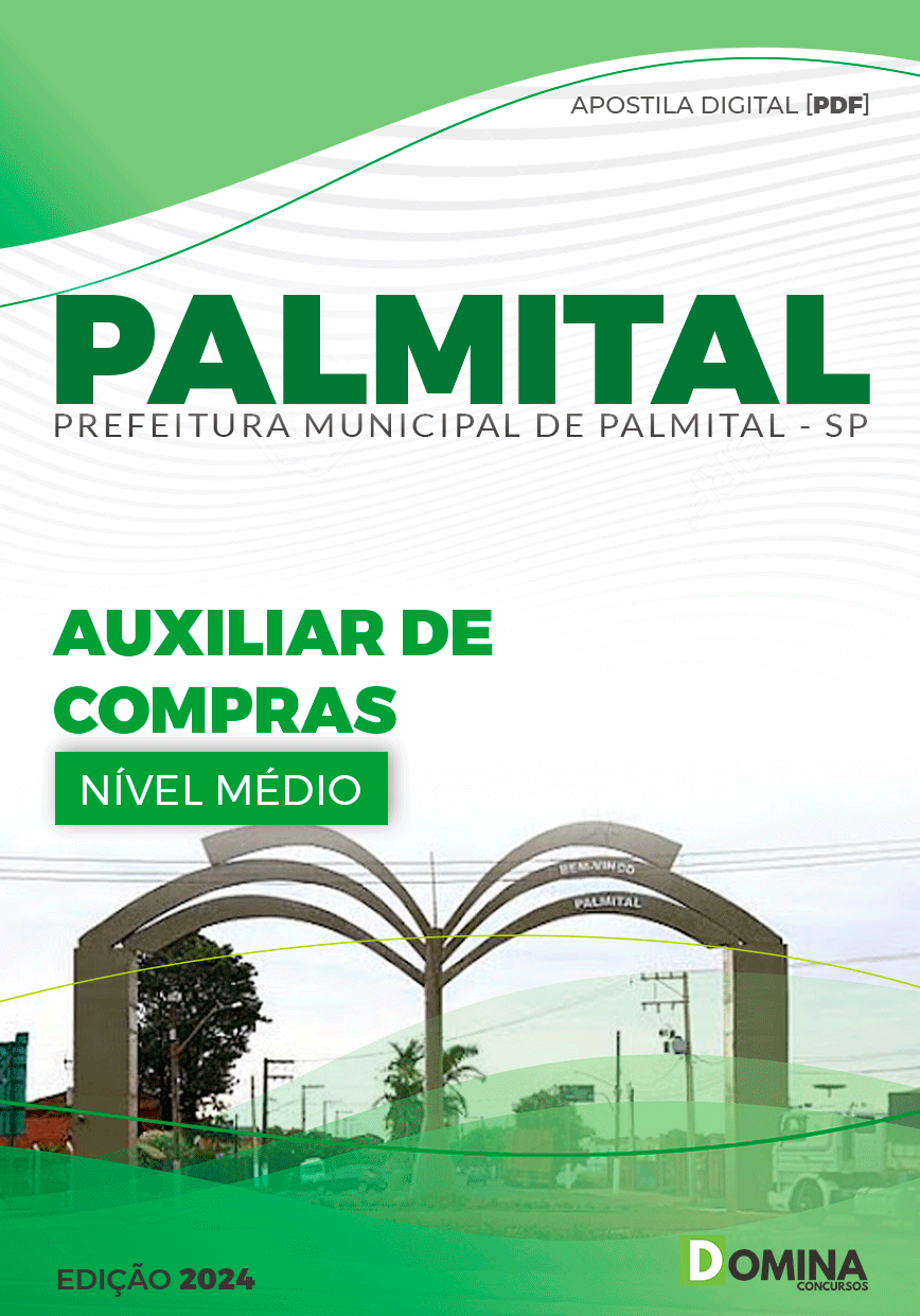 Apostila Palmital SP 2024 Auxiliar De Compras