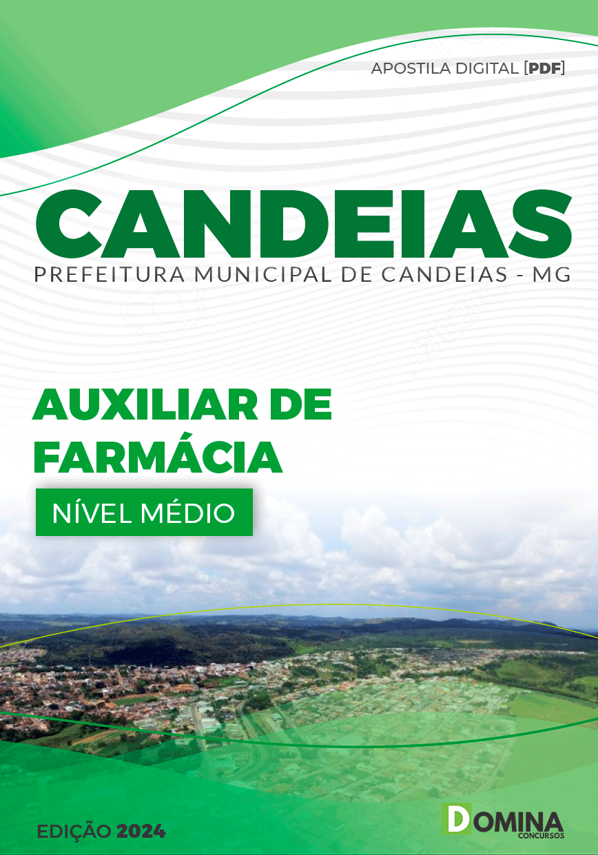 Apostila Auxiliar de Farmácia Candeias MG 2024