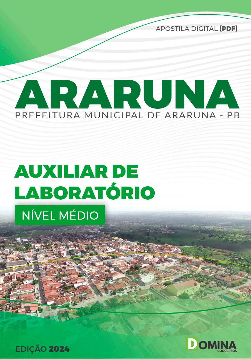 Apostila Auxiliar de Laboratório Araruna PB 2024