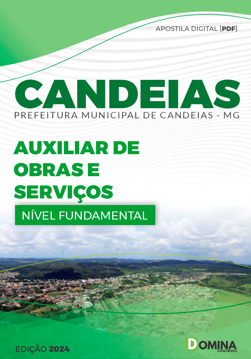 Apostila Auxiliar de Obras e Serviços Candeias MG 2024