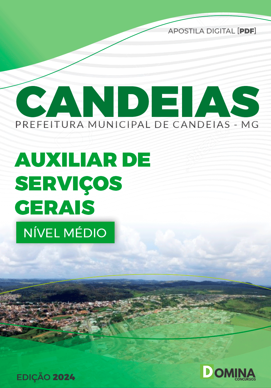 Apostila Auxiliar de Serviços Gerais Candeias MG 2024