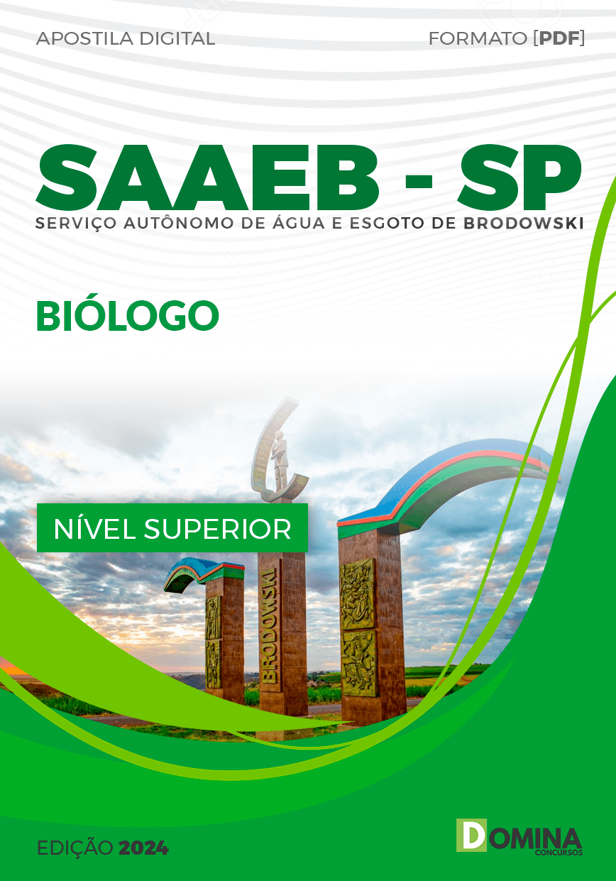 Apostila Biólogo SAAEB Brodowski SP 2024