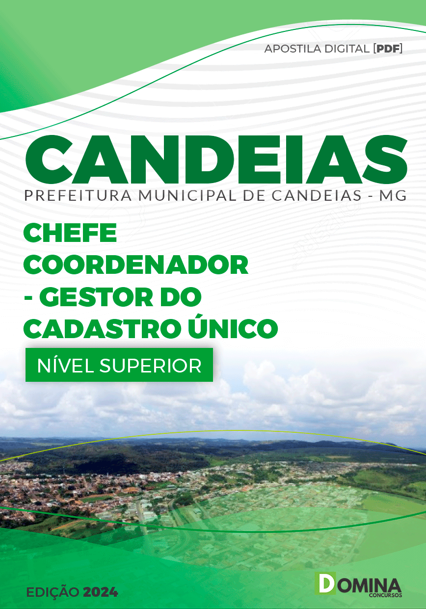 Apostila Chefe Gestor do Cadastro Único Candeias MG 2024