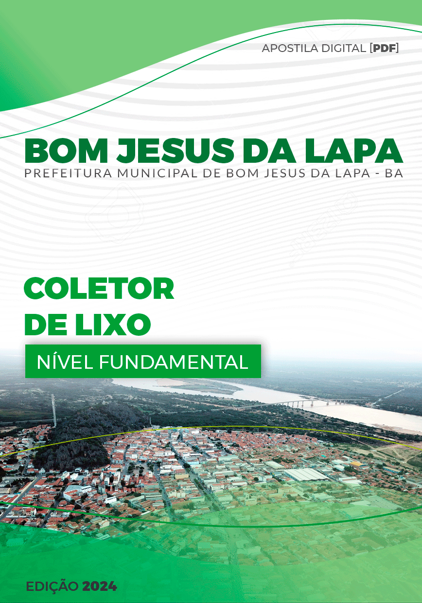 Apostila Coletor de Lixo Bom Jesus da Lapa BA 2024