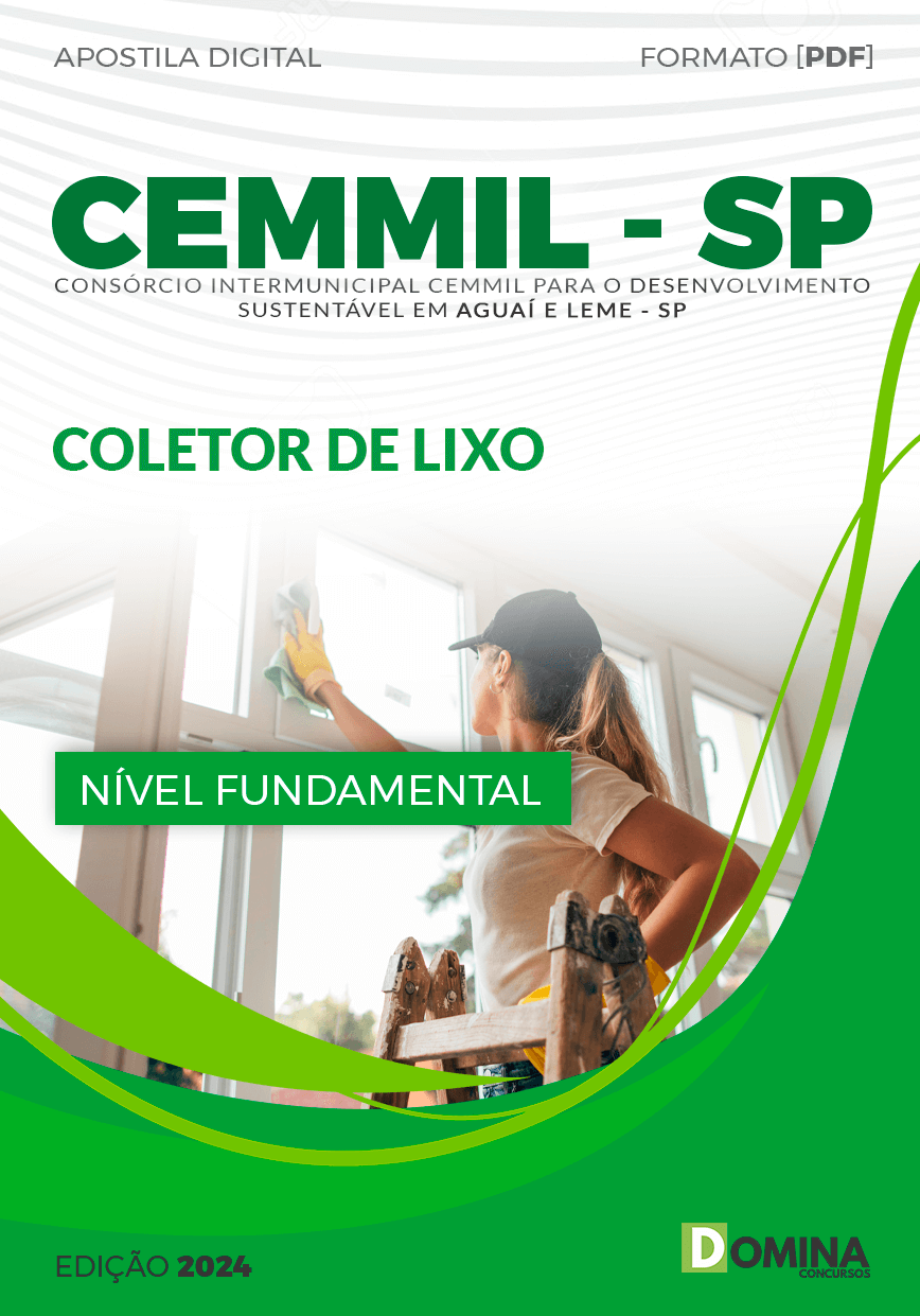 Apostila Concurso CEMMIL SP 2024 Coletor de Lixo