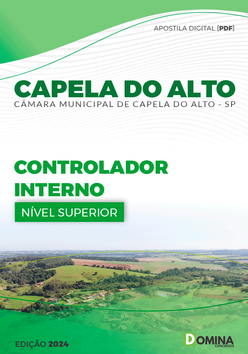 Apostila Controlador Interno Câmara Capela do Alto SP 2024