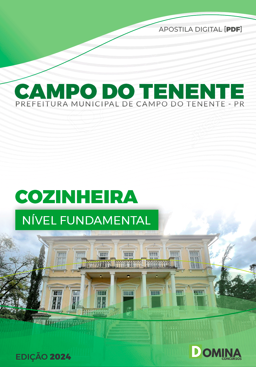 Apostila Cozinheira Campo Tenente PR 2024