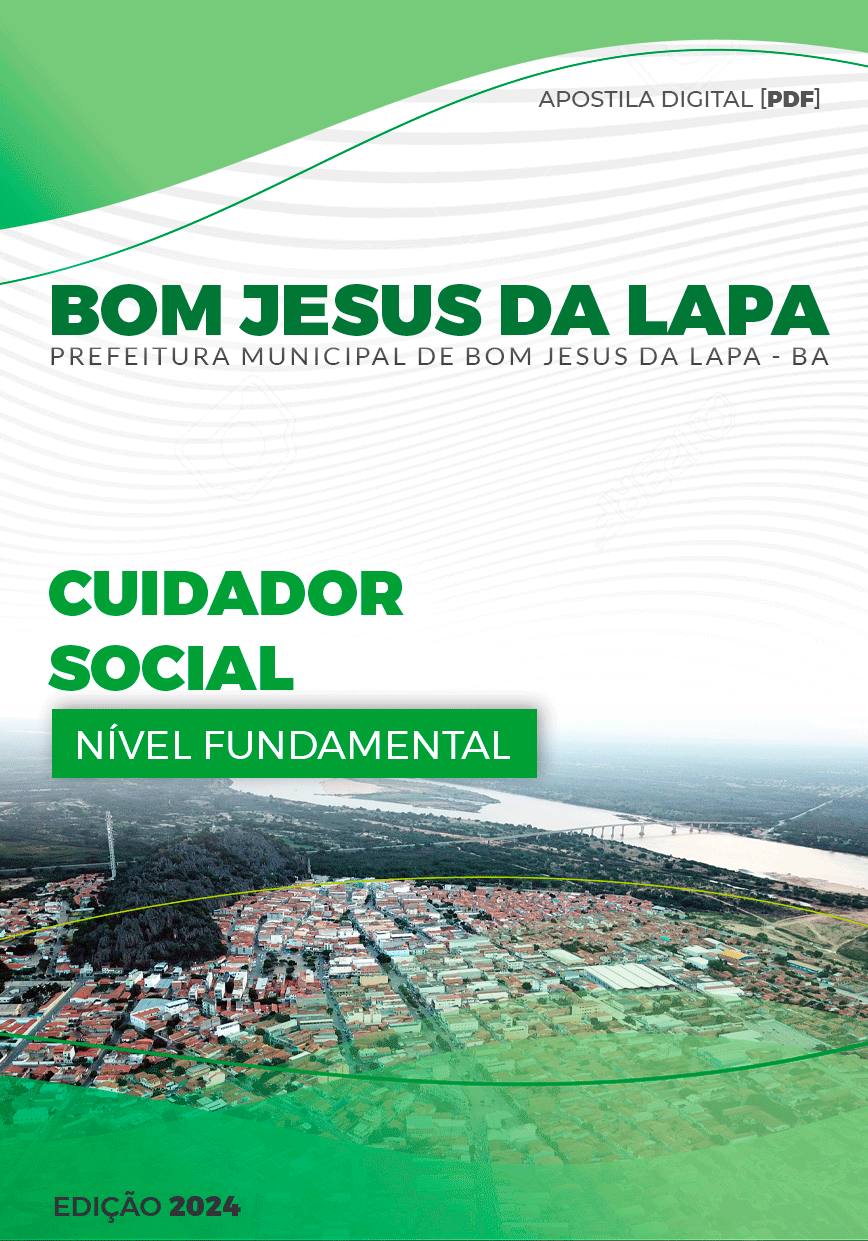 Apostila Cuidador Social Bom Jesus da Lapa BA 2024
