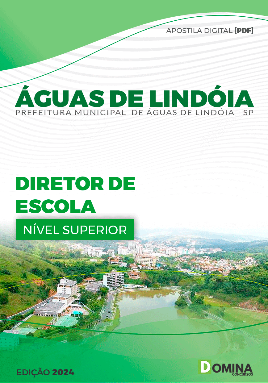 Apostila Águas De Lindóia SP 2024 Diretor de Escola