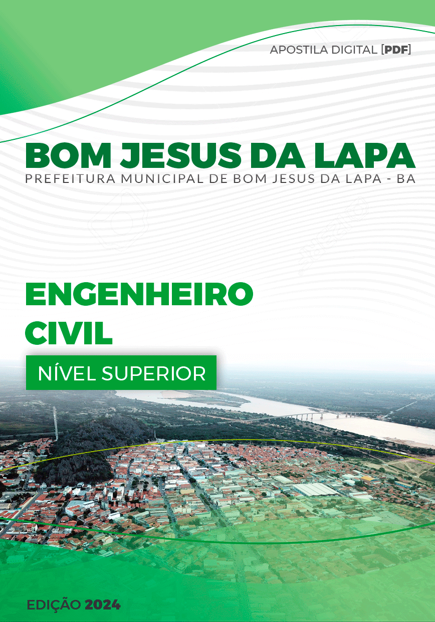 Apostila Engenheiro Civil Bom Jesus da Lapa BA 2024