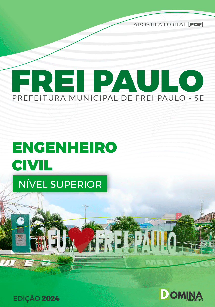 Apostila Prefeitura Frei Paulo SE 2024 Engenheiro Civil