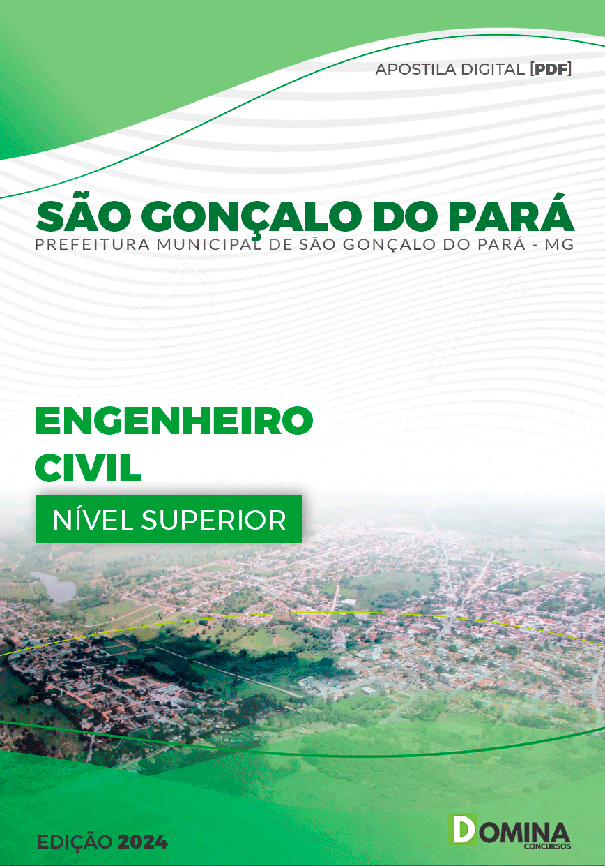 Apostila Pref São Gonçalo Pará MG 2024 Engenheiro Civil