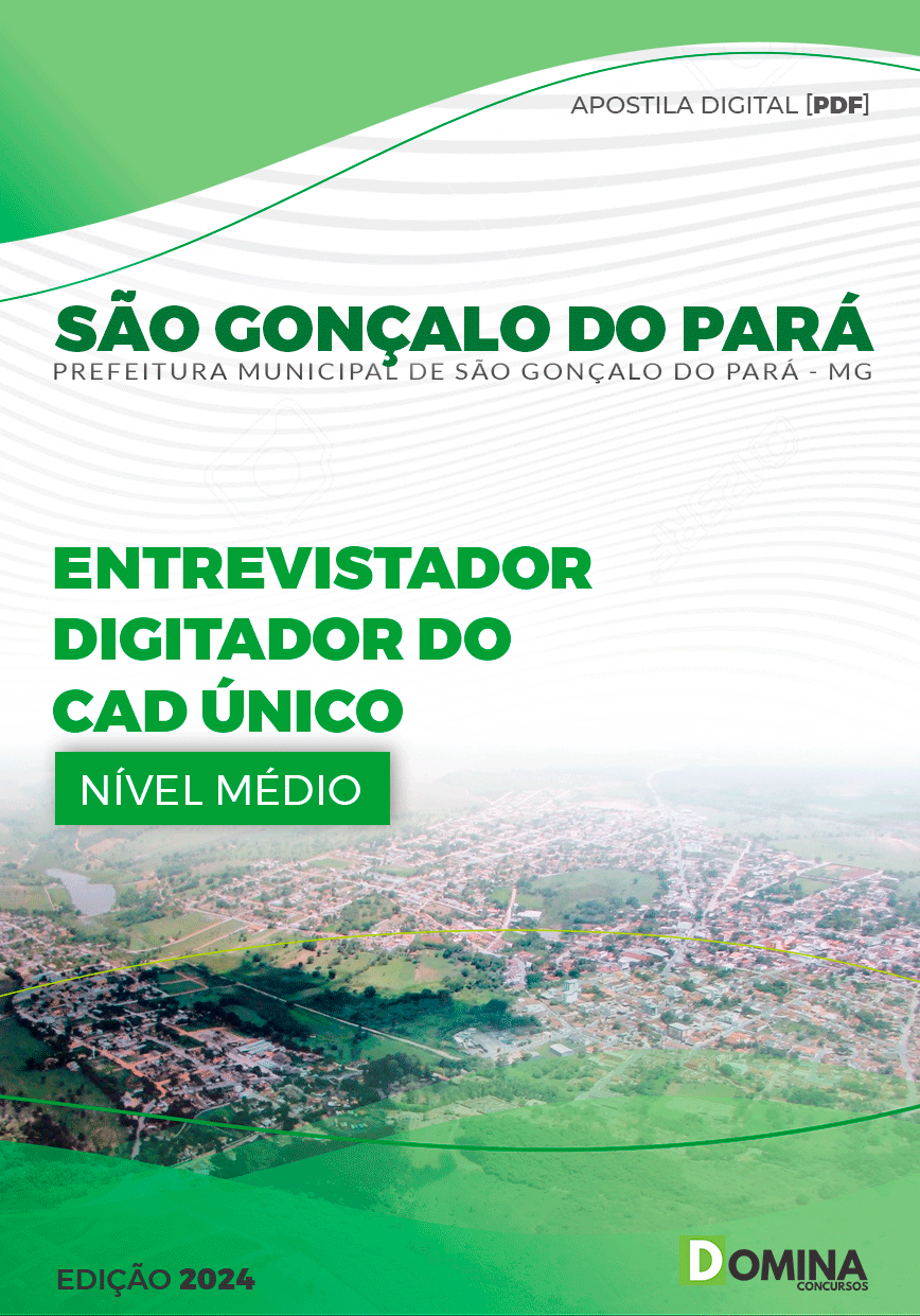 Apostila Pref São Gonçalo Pará MG 2024 Entrevistador