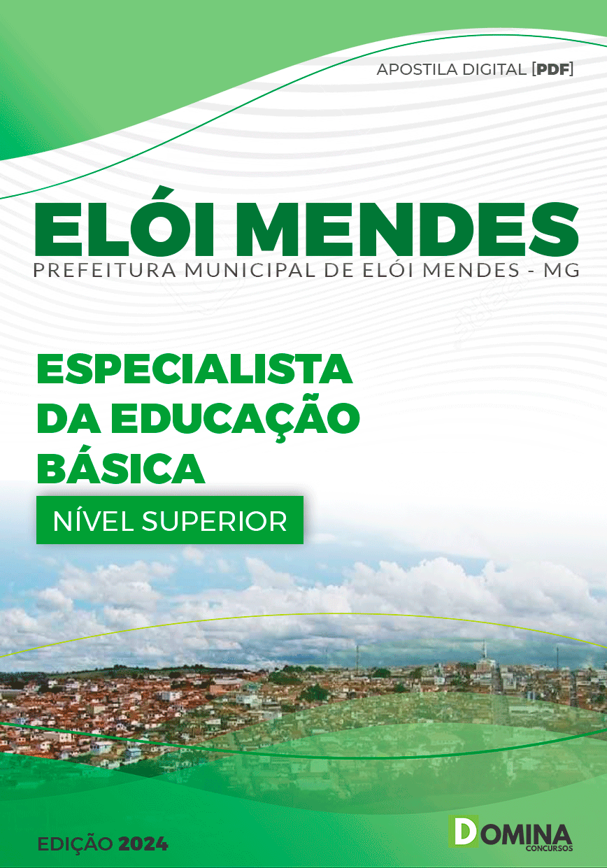 Apostila Elói Mendes MG 2024 Especialista Da Educação Básica