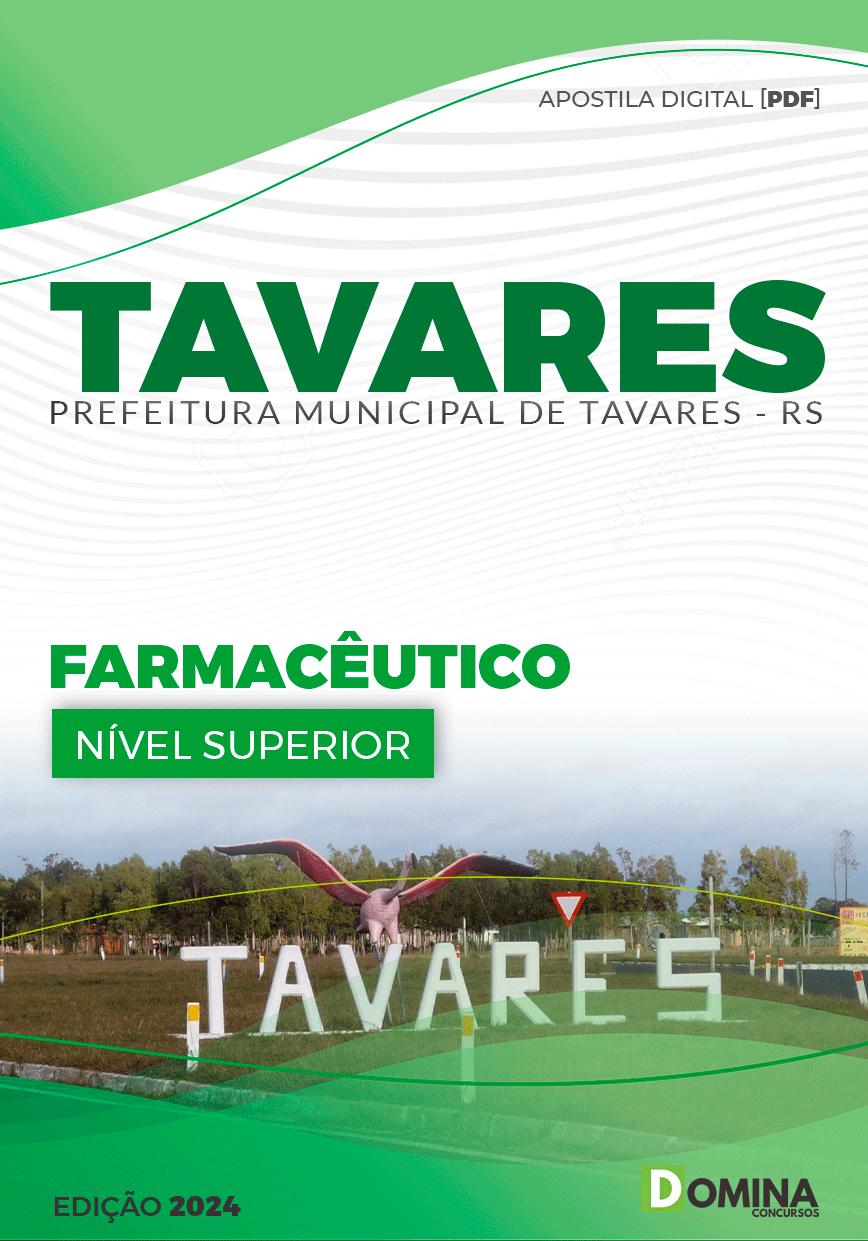 Apostila Prefeitura Tavares RS 2024 Farmacêutico