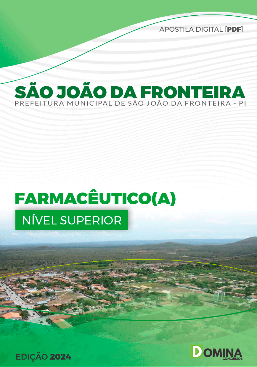 Apostila Farmacêutico São João Fronteira PI 2024