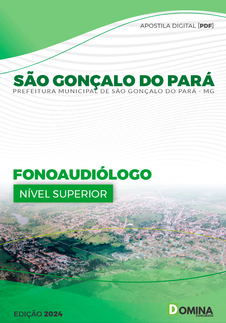 Apostila Pref São Gonçalo Pará MG 2024 Fonoaudiólogo