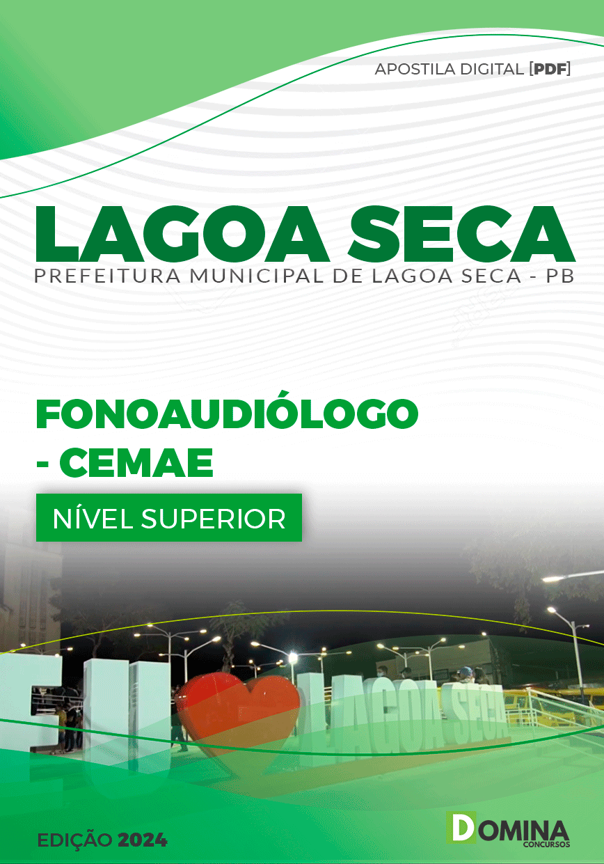 Apostila Lagoa Seca PB 2024 Fonoaudiólogo CEMAE