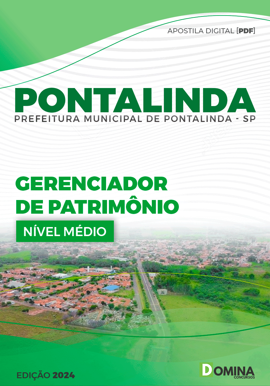 Apostila Gerenciador de Patrimônios Pontalinda SP 2024