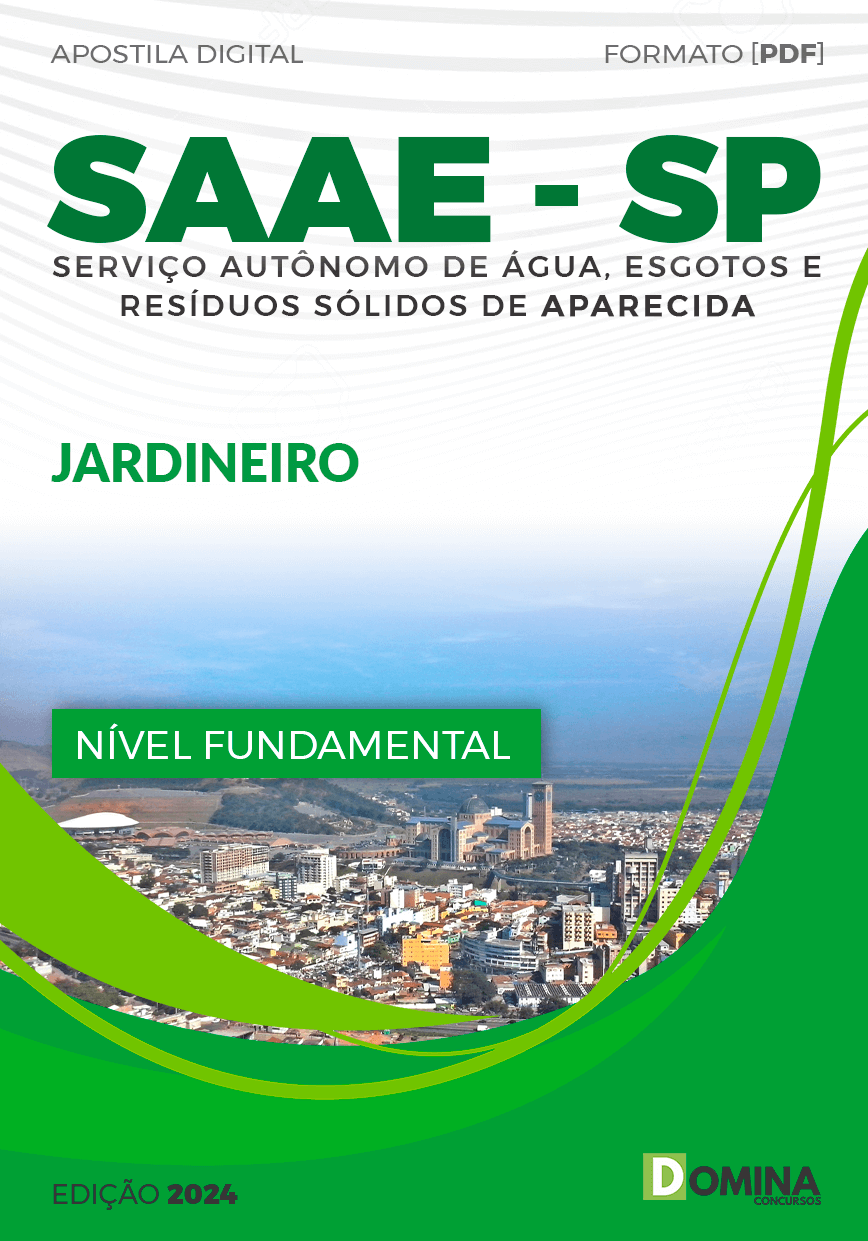 Apostila Jardineiro SAAE Aparecida SP 2024
