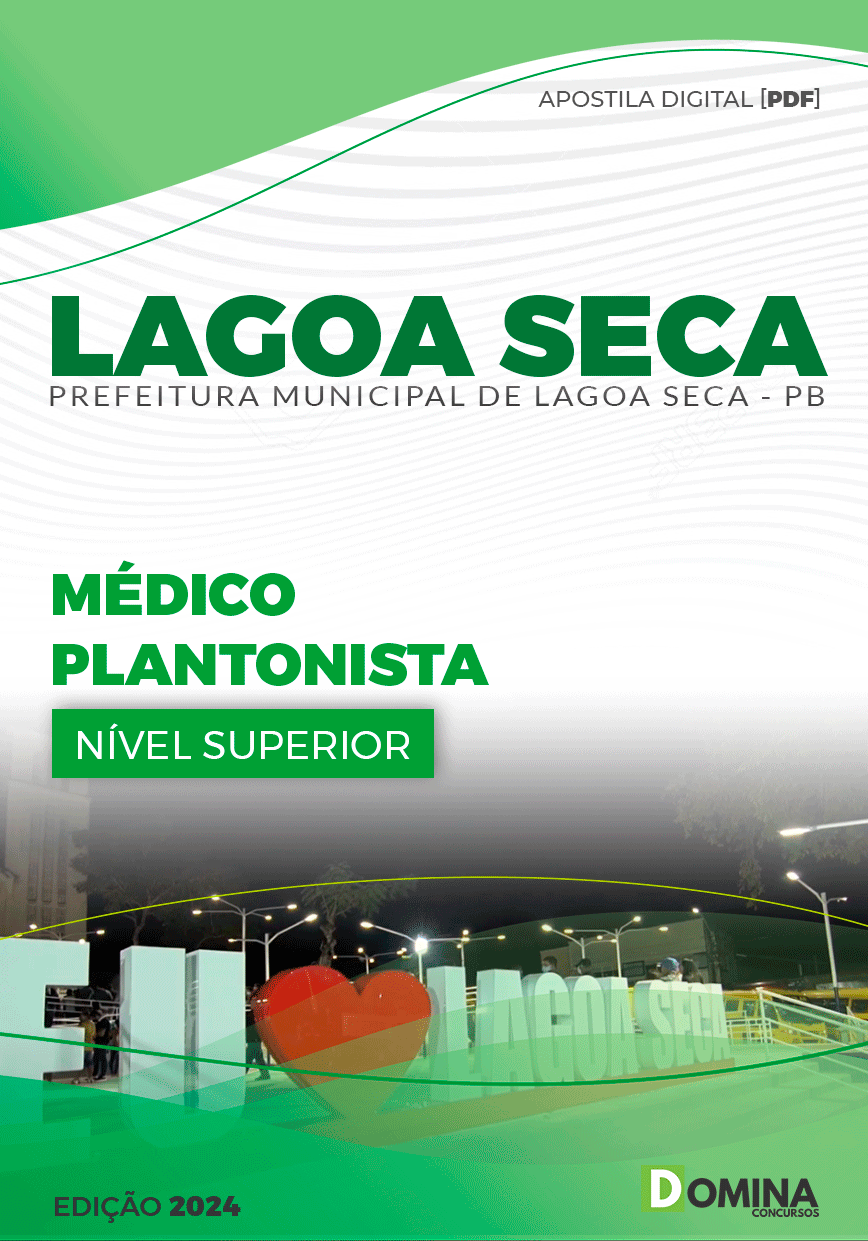 Apostila Lagoa Seca PB 2024 Médico Plantonista