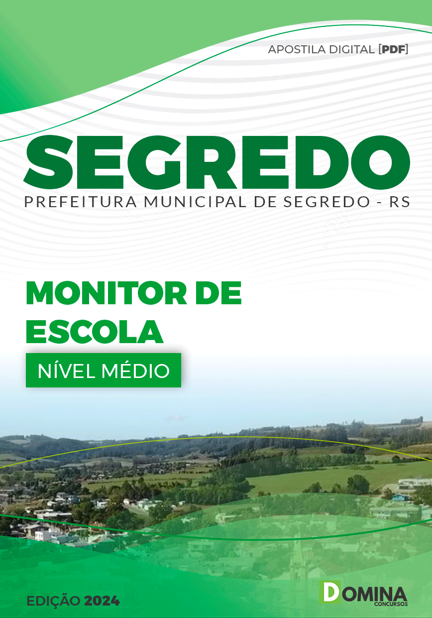 Apostila Segredo RS 2024 Monitor de Escola
