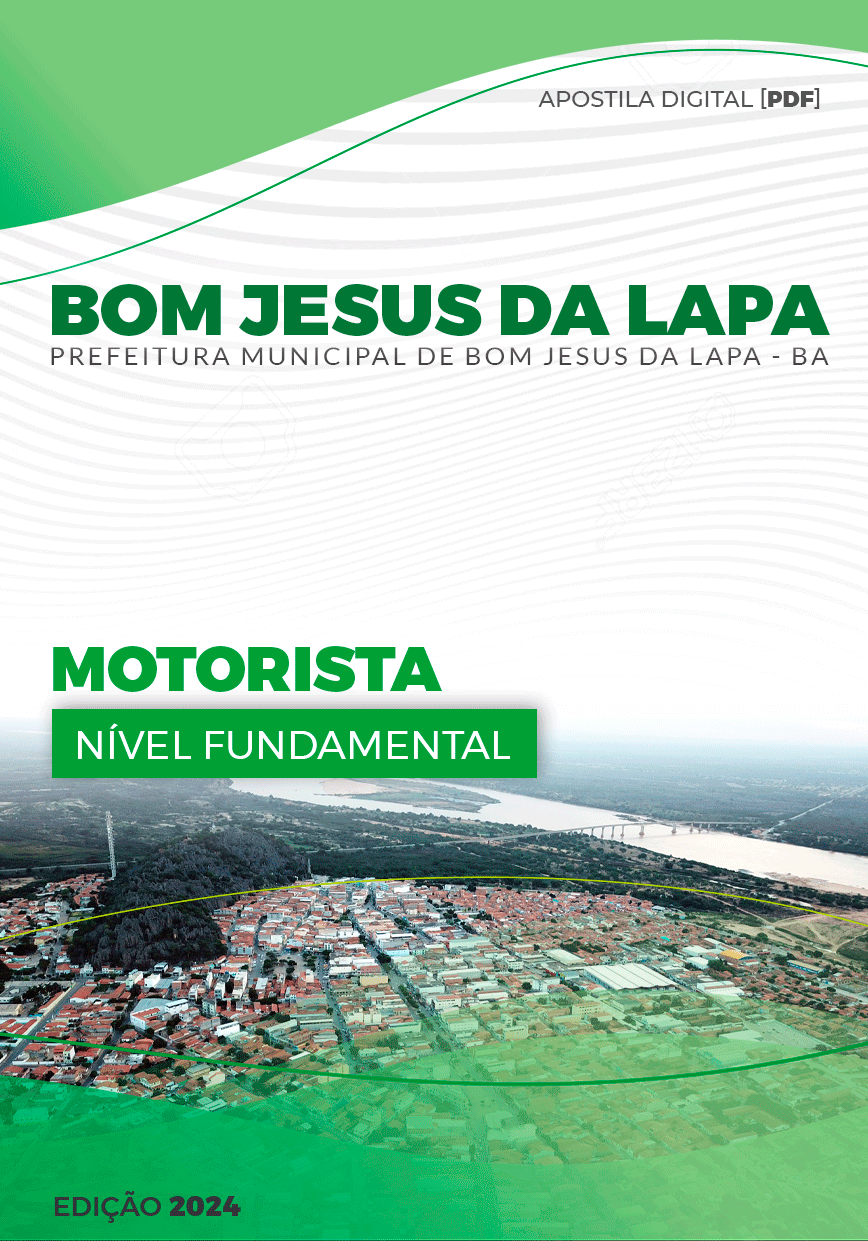 Apostila Motorista Bom Jesus da Lapa BA 2024