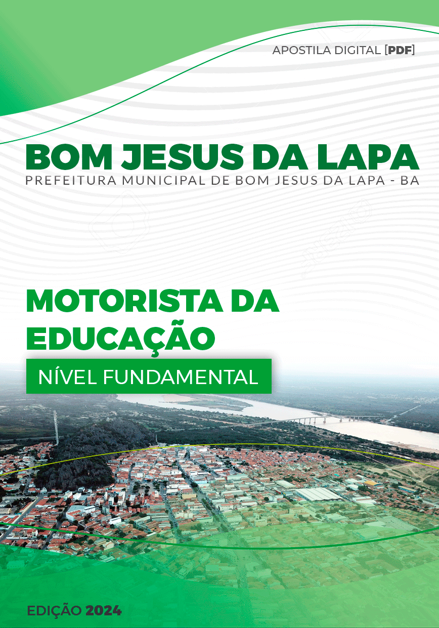 Apostila Motorista da Educação Bom Jesus da Lapa BA 2024
