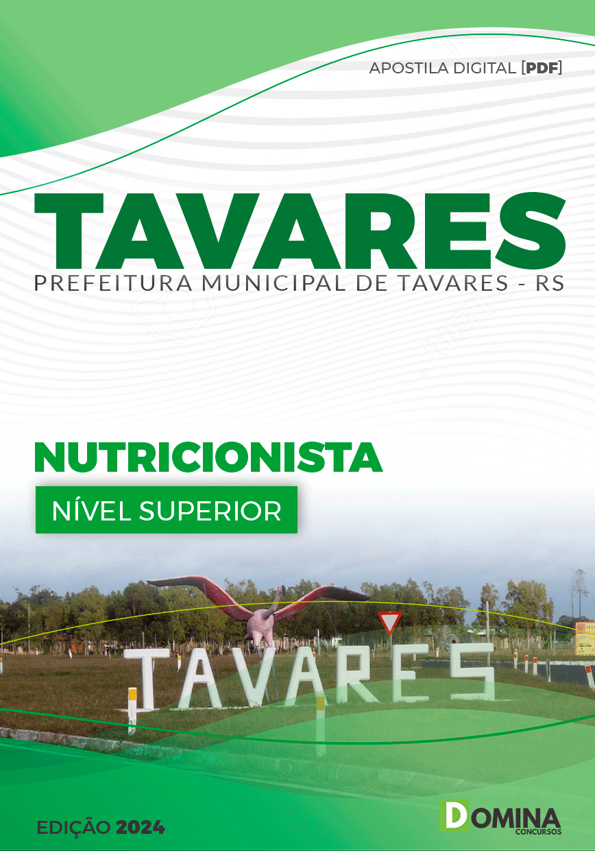 Apostila Prefeitura Tavares RS 2024 Nutricionista