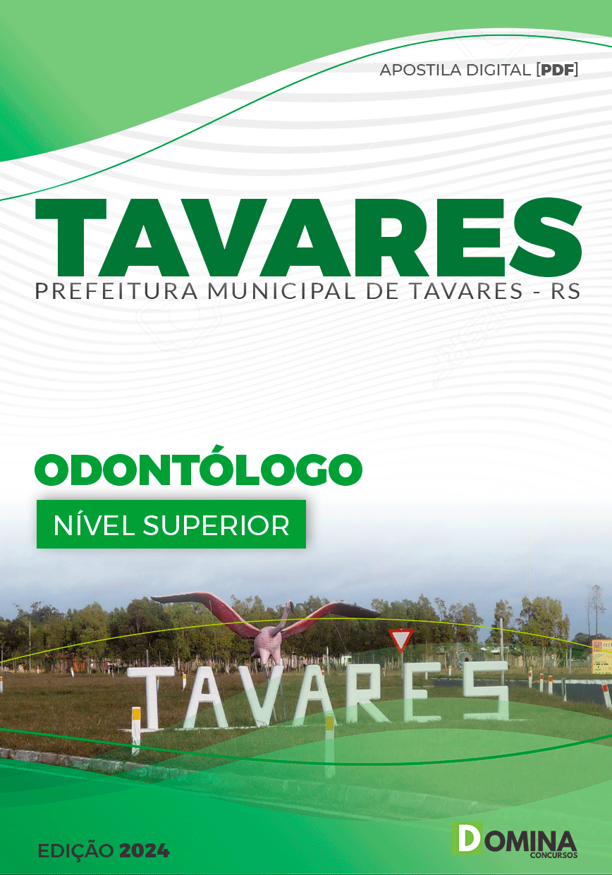 Apostila Prefeitura Tavares RS 2024 Odontólogo