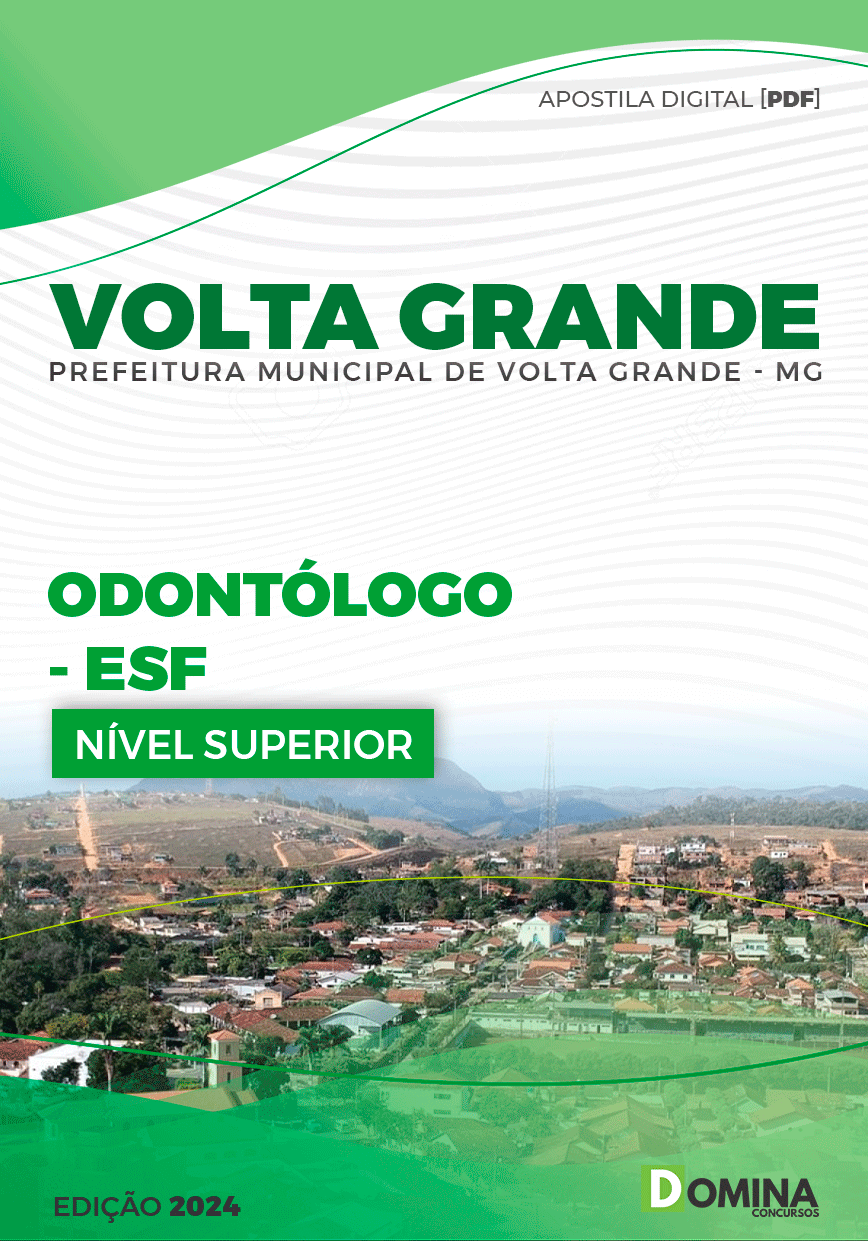 Apostila Odontólogo Volta Grande MG 2024