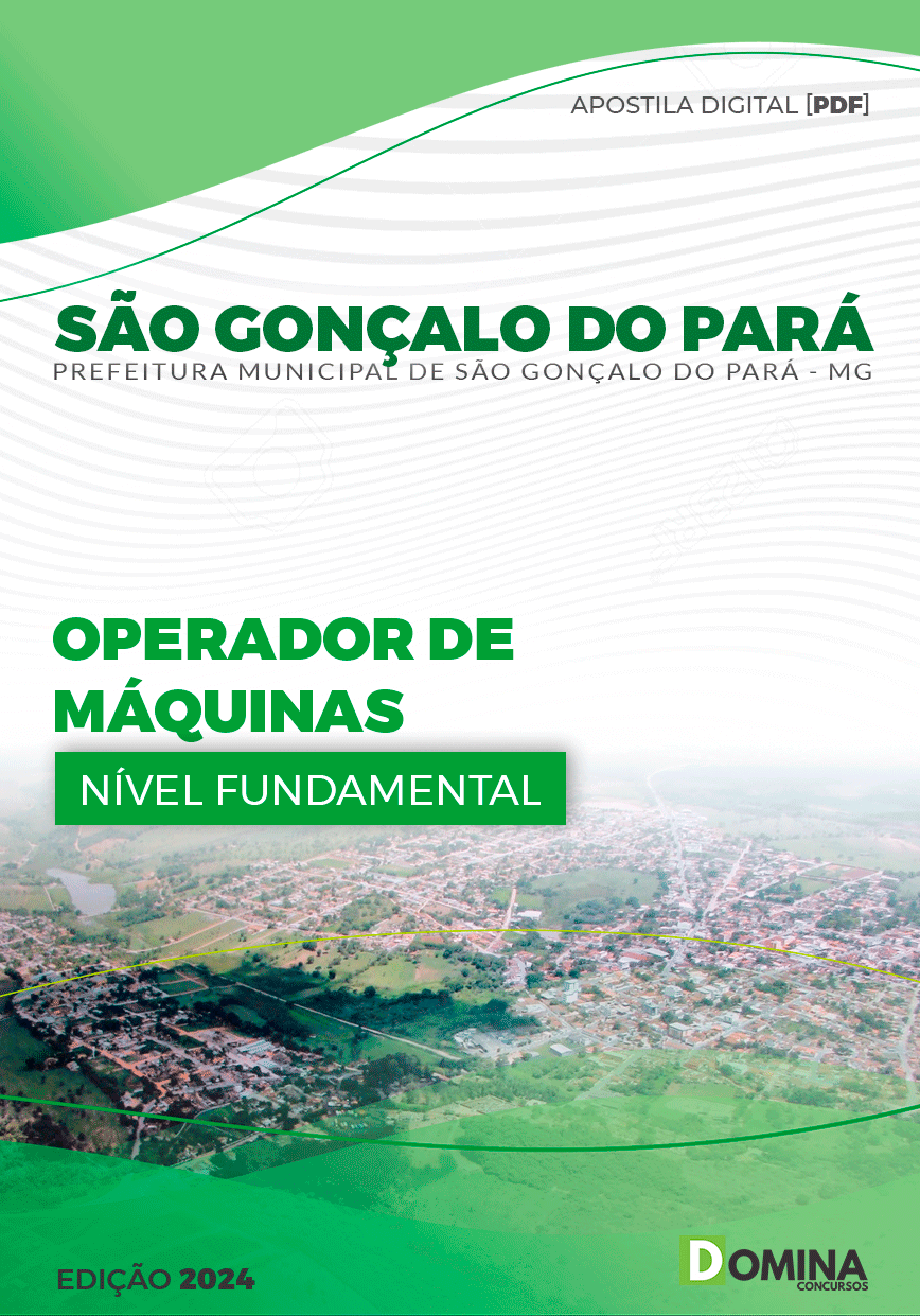 Apostila Pref São Gonçalo Pará MG 2024 Operador de Máquinas