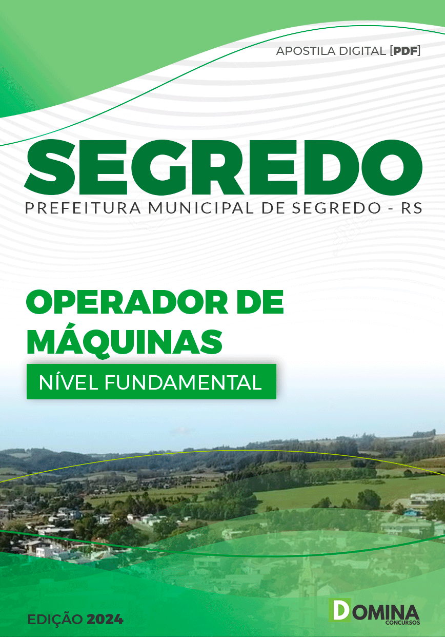 Apostila Segredo RS 2024 Operador de Máquinas
