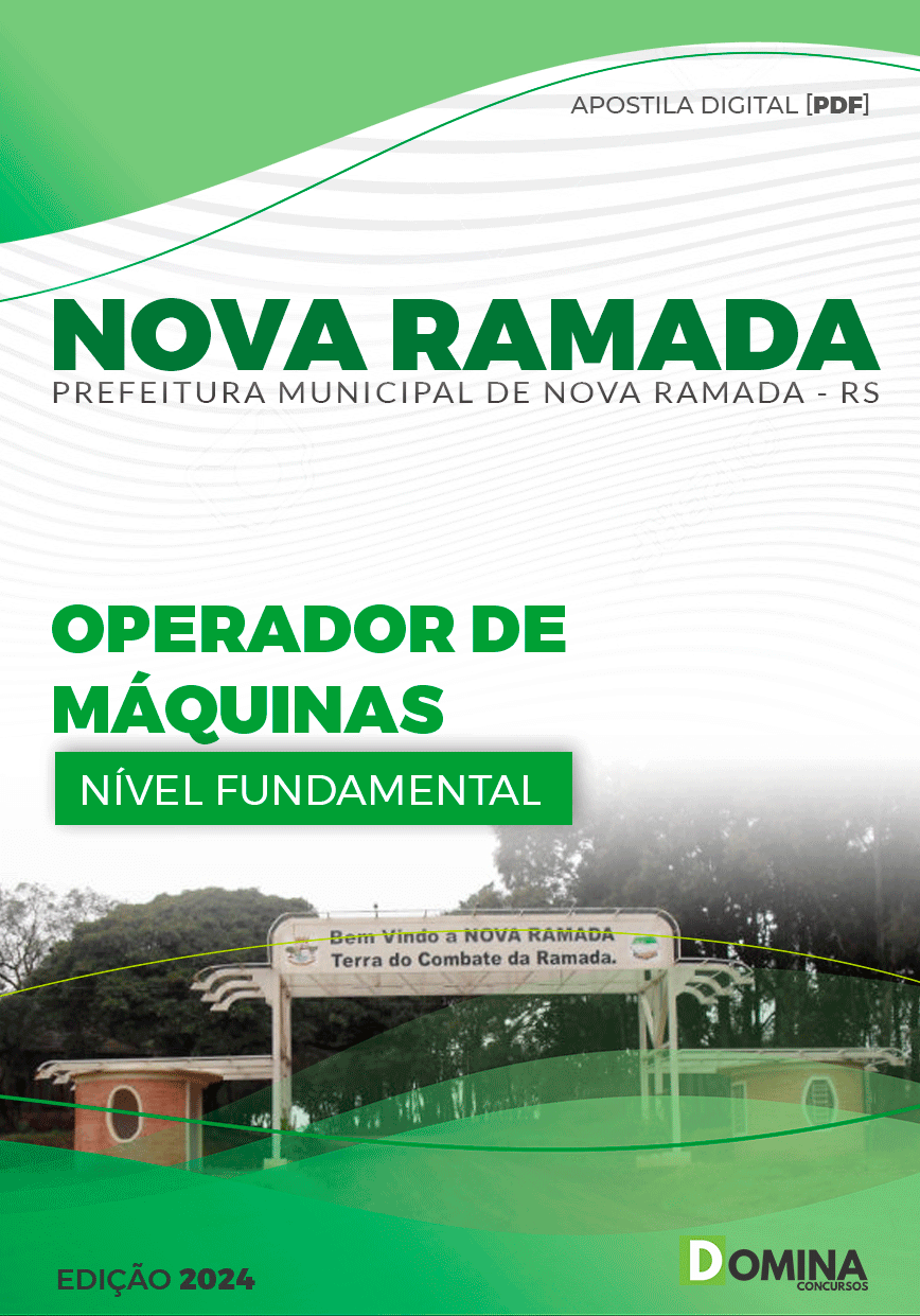 Apostila Operador de Máquinas Nova Ramada RS 2024