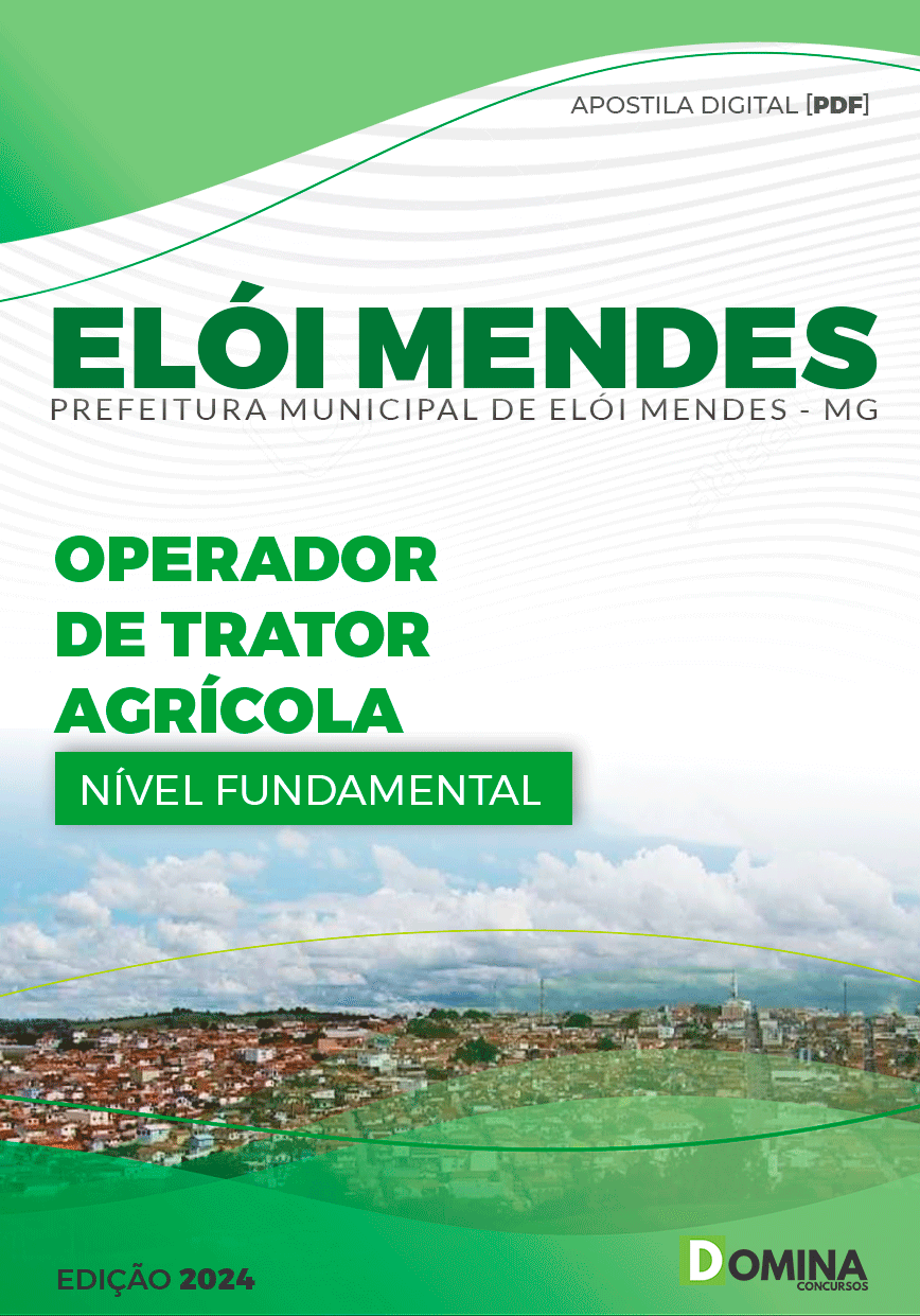 Apostila Elói Mendes MG 2024 Operador De Trator Agrícola