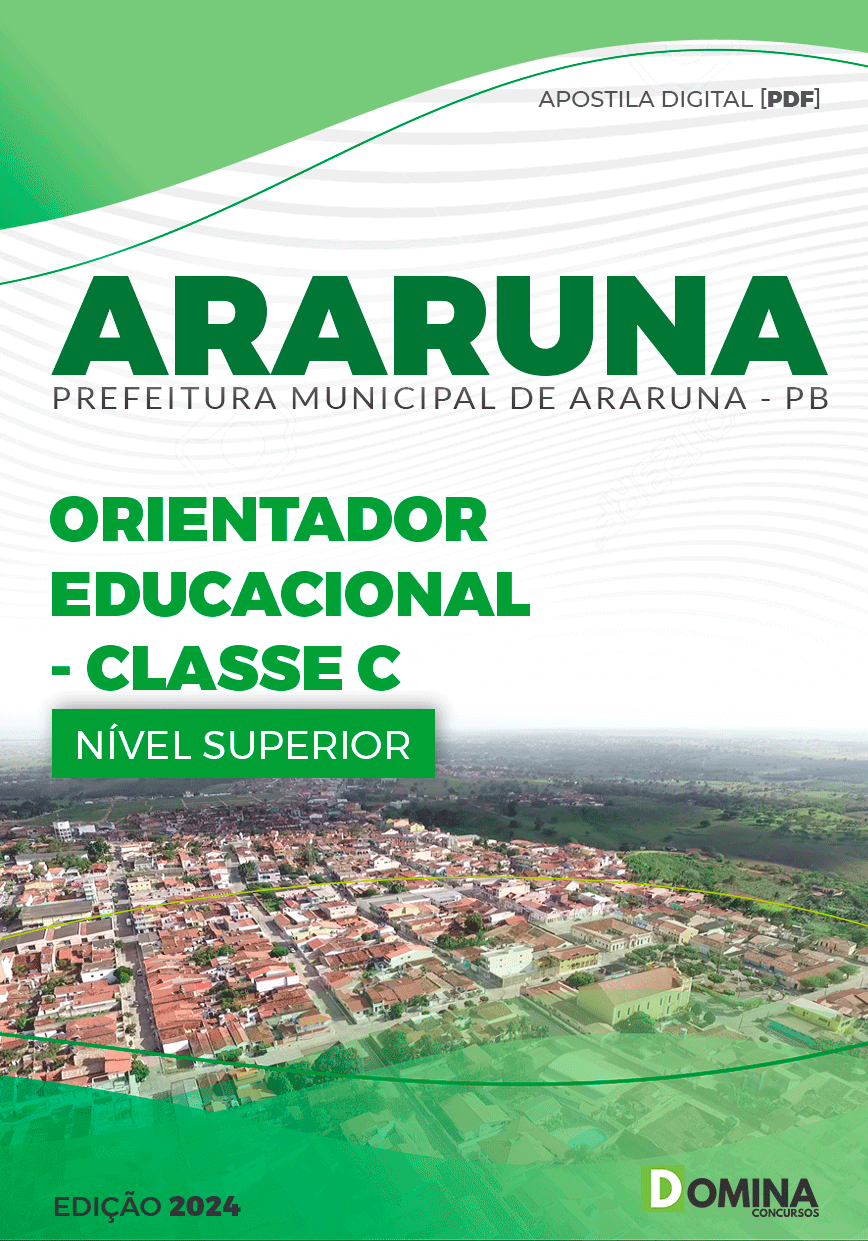 Apostila Orientador Educacional Araruna PB 2024