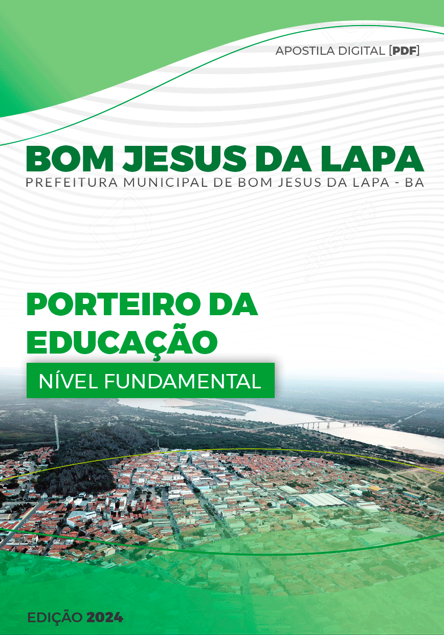 Apostila Porteiro da Educação Bom Jesus da Lapa BA 2024