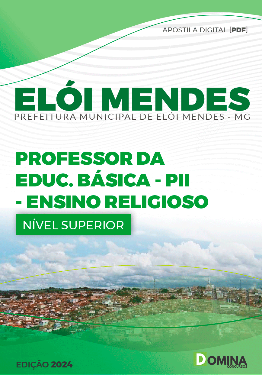 Apostila Elói Mendes MG 2024 Professor PII Ensino Religioso