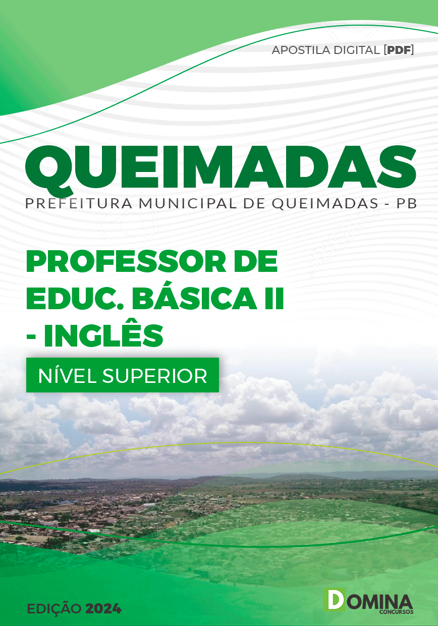 Apostila Queimadas PB 2024 Professor De Inglês