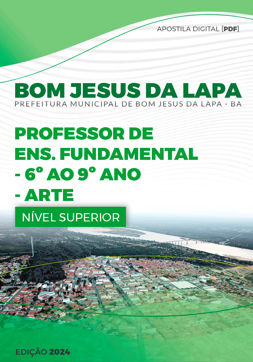 Apostila Professor de Artes Bom Jesus da Lapa BA 2024