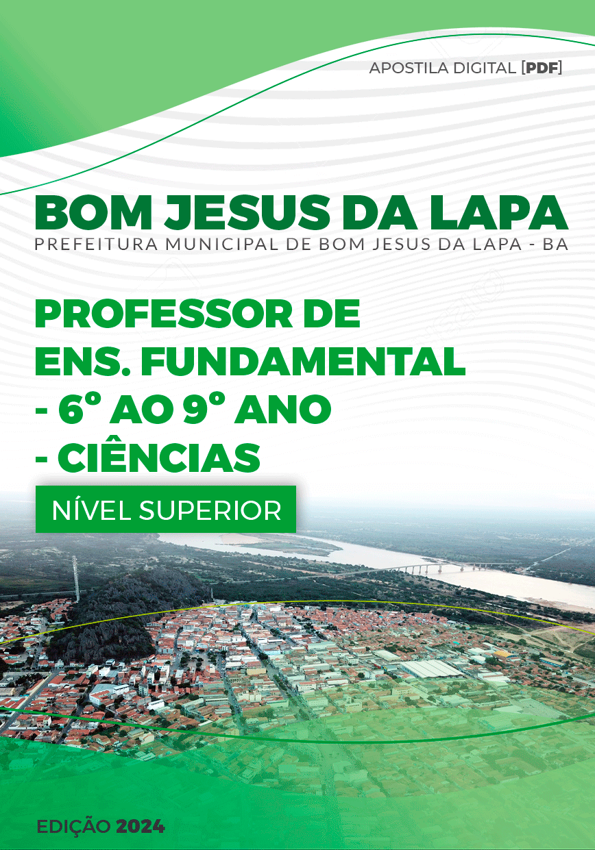 Apostila Professor de Ciências Bom Jesus da Lapa BA 2024