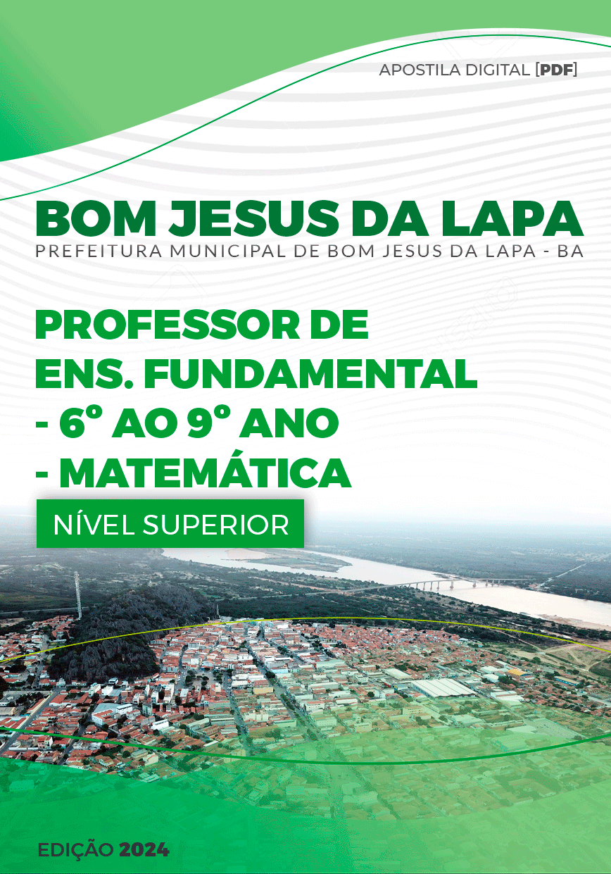Apostila Professor de Matemática Bom Jesus da Lapa BA 2024