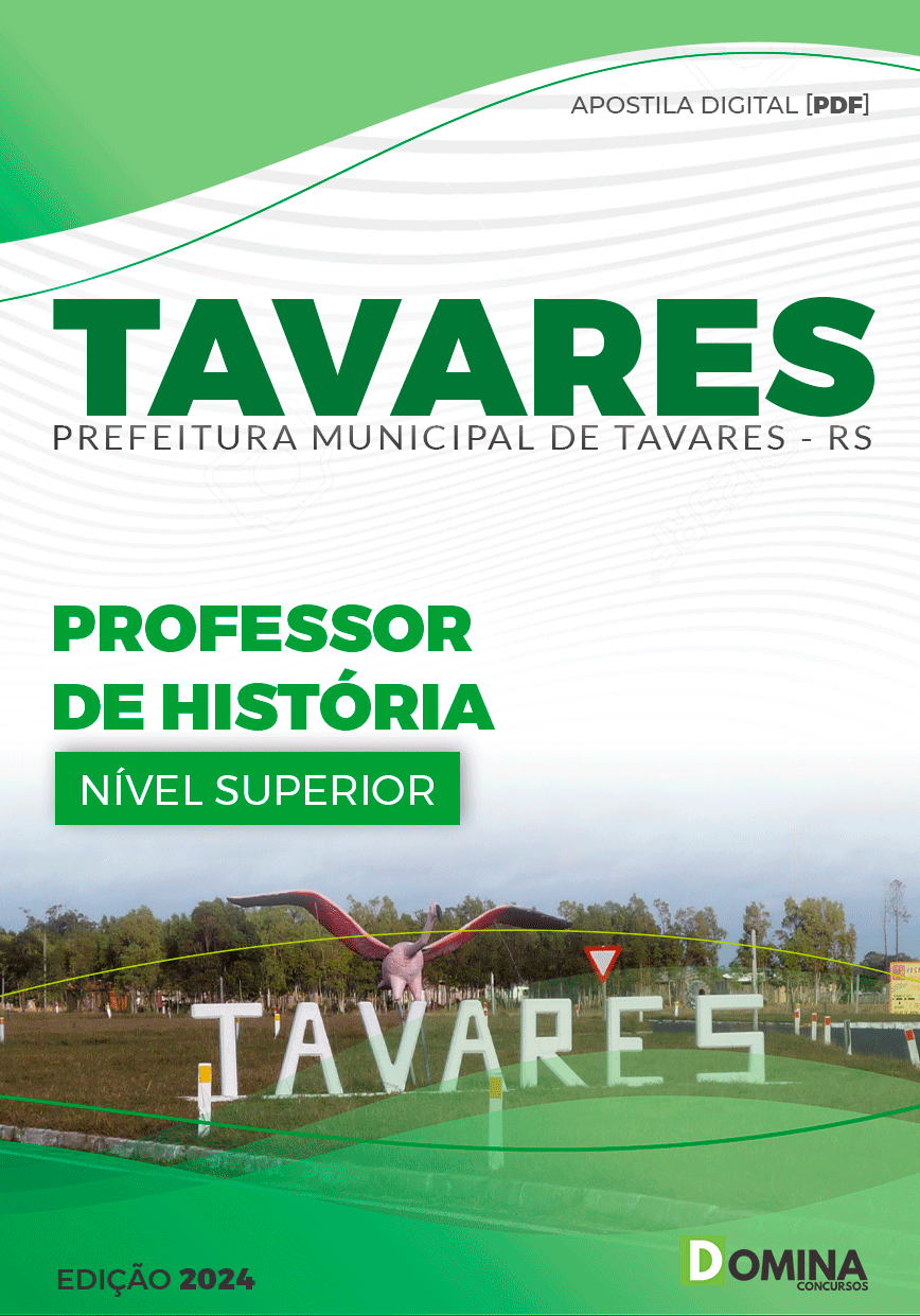 Apostila Prefeitura Tavares RS 2024 Professor De História