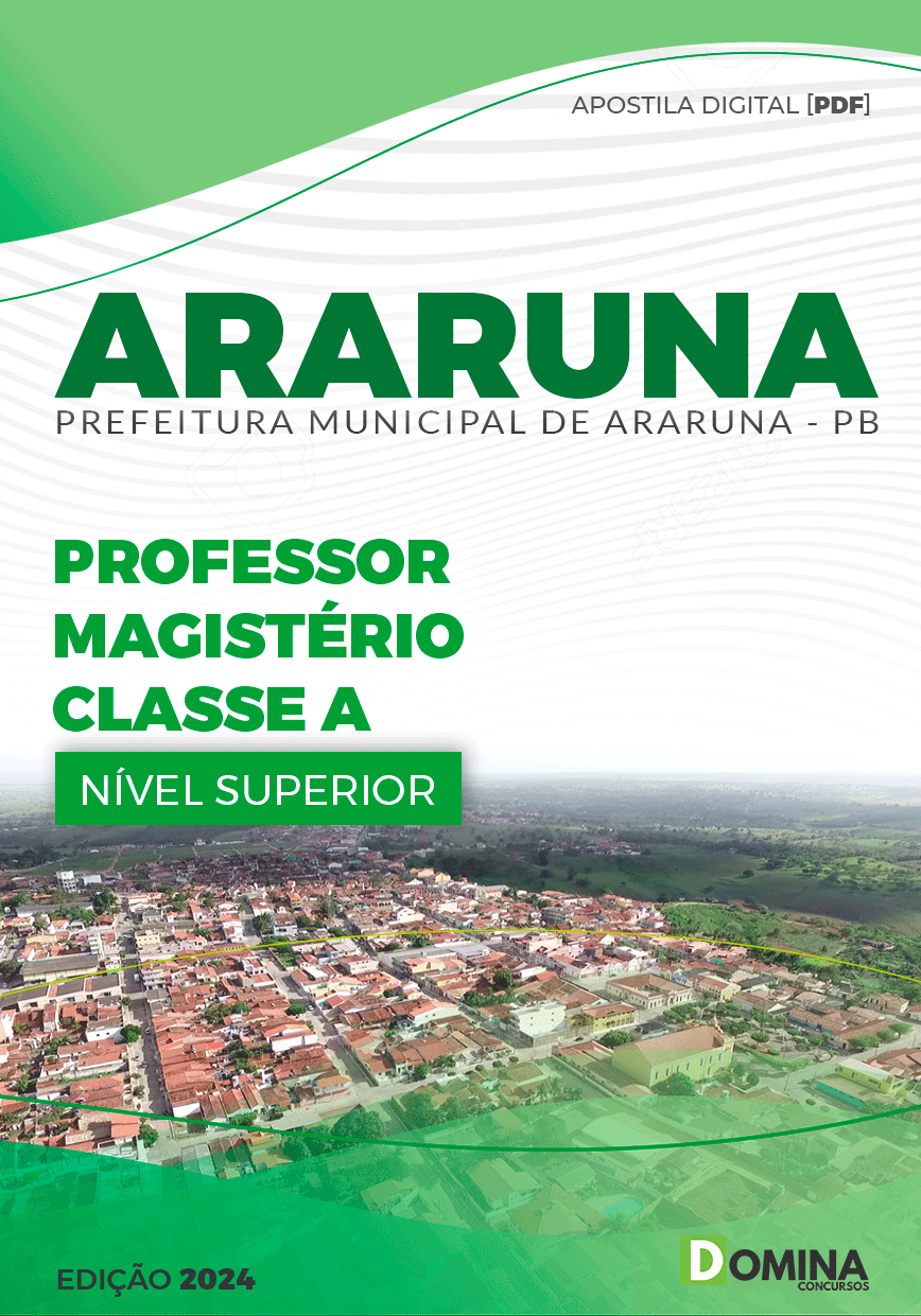 Apostila Professor de Classe A Araruna PB 2024